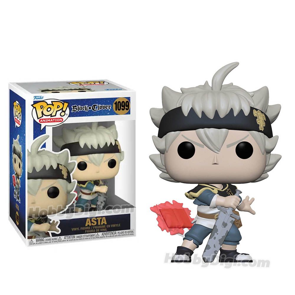  Funko Pop! Animation: Black Clover - Black Asta : Toys & Games