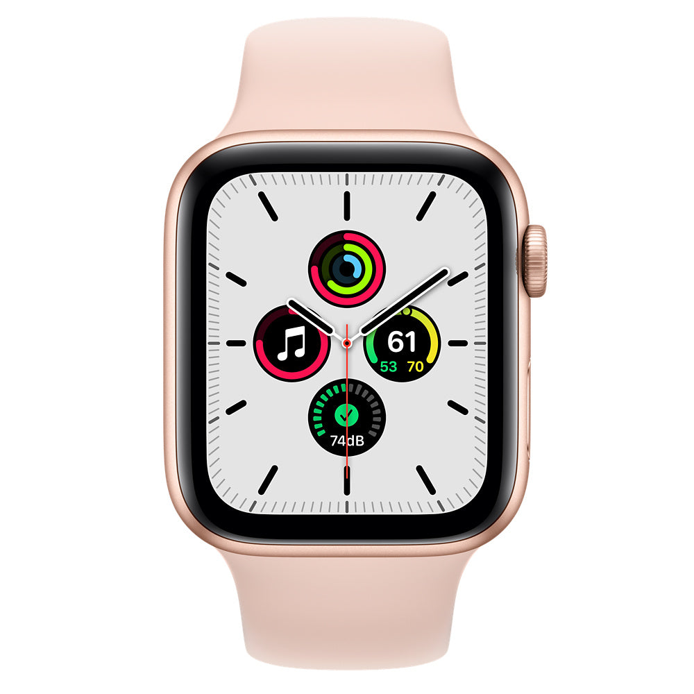 Apple Watch Se 44Mm Gold Aluminum Case Pink Sand Sport Band Gps