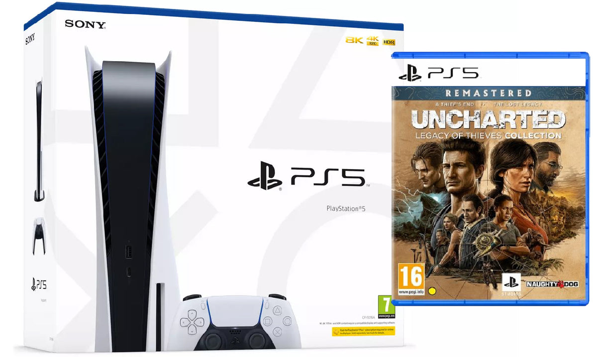 PlayStation  PS5 Standard + PS5 Uncharted Legacy of Thieves Collectio –  IBSouq