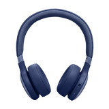 JBL Live 670NC Wireless On-Ear Headphones with True Adaptive Noise Cancelling Blue Color , JBL Signature Sound, Bluetooth 5.3, 65-Hour Battery & Speed Charge