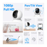 TP-Link PAN/TILT Security WIFI Camera (TAPO C200C)
