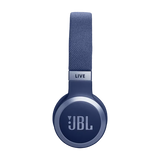JBL Live 670NC Wireless On-Ear Headphones with True Adaptive Noise Cancelling Blue Color , JBL Signature Sound, Bluetooth 5.3, 65-Hour Battery & Speed Charge