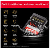 SanDisk Extreme PRO SDXC UHS-1 Card With Adapter 128GB 200MB/S - IBSouq