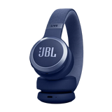 JBL Live 670NC Wireless On-Ear Headphones with True Adaptive Noise Cancelling Blue Color , JBL Signature Sound, Bluetooth 5.3, 65-Hour Battery & Speed Charge