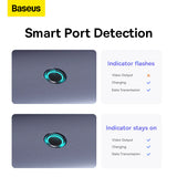 BASEUS ULTRAJOY SERIES 5-PORT USB-C HUB 4 USB-A 1 USB-C SAPCE GRAY