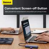 BASEUS ULTRAJOY SERIES 5-PORT USB-C HUB 4 USB-A 1 USB-C SAPCE GRAY