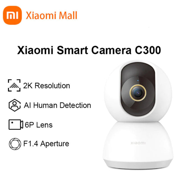 Xiaomi Smart Camera C300 Indoor Cam, Super Clear 2K Image Quality and  Upgraded AI, 3 Megapixel, F1.4 Large Aperture, Full Colour in Low-Light, AI