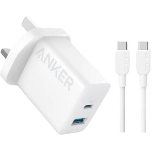 ANKER CHARGER 20W 2PORT WITH USB C CABLE