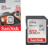 SanDisk Ultra SDXC UHS-1 Card 512GB 150MB/S Full HD