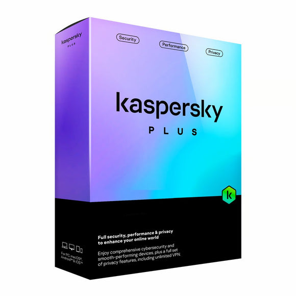 Kaspersky Plus 1 Device 1 Privet Password Vault 1 Year Subscription