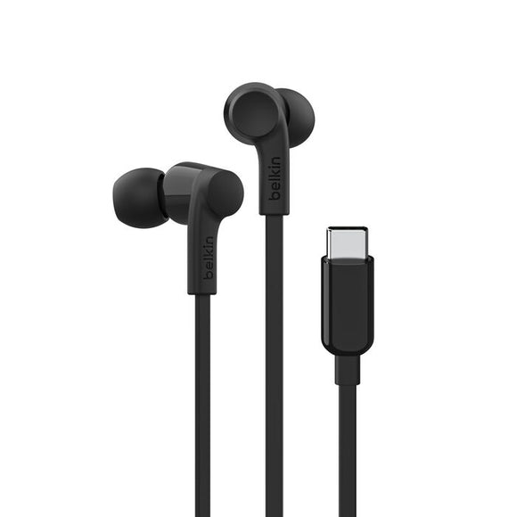 Belkin SoundForm Wired Earbuds With USB-C Connector (Black)