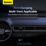 Baseus Magnetic Car Mount Phone Holder with Cable Clip Air Vent Version Cluster Black (SUGX-AOV)