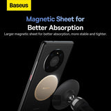 Baseus Magnetic Car Mount Phone Holder with Cable Clip Air Vent Version Cluster Black (SUGX-AOV)