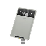 Baseus Black Stick Silicone Card Bag Case Light Gray