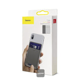 Baseus Black Stick Silicone Card Bag Case Light Gray