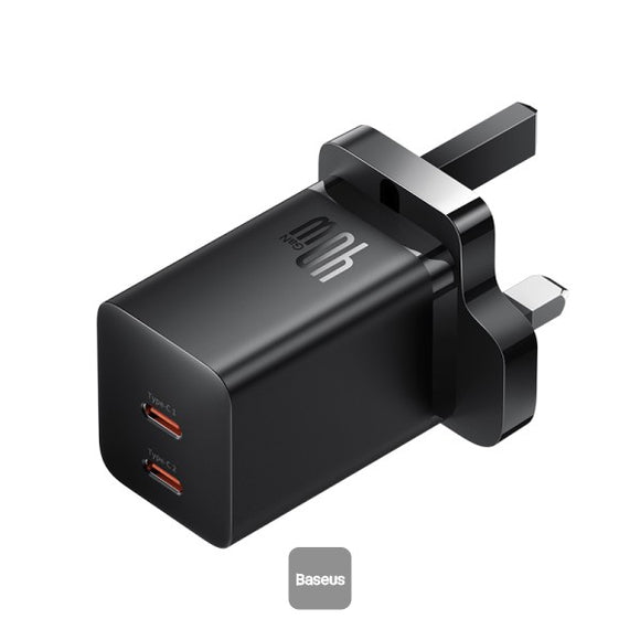 Baseus GaN5 Pro Fast Charger Dual Output USB-C 40W Cluster Black