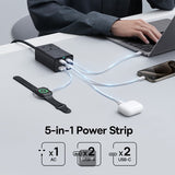 Baseus GaN5 PowerCombo ON Power Strip AC+2U+2C 65W (CCGAN65-1ACU) - IBSouq