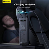 Baseus 150W Car Power Inverter with Smart Display 5 Port (BS-CI15-05)