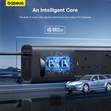 Baseus 150W Car Power Inverter with Smart Display 5 Port (BS-CI15-05)