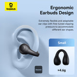 Baseus Bass 15 Clip Open Ear TWS Earbuds Cluster Black