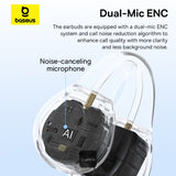Baseus Bass 15 Clip Open Ear TWS Earbuds Cluster Black