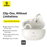 Baseus Bass 15 Clip Open TWS Earbuds Stellar White