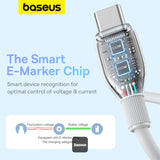 Baseus Charging Cable USB-C to Type C 100W 1.2M White