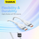 Baseus Charging Cable USB-C to Type C 100W 1.2M White