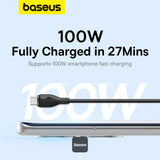 Baseus Charging Cable USB-A to Type C 100W 1.2M Black