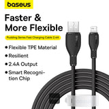 Baseus Fast Charging Cable USB To Lightning 1.2M Black