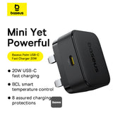 Baseus Palm Fast Charger 1C 20W With USB-C to USB-C Cable
