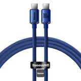 Baseus Crystal Shine Series 100W Fast Charging Cable Type-C to Type-C - 480Mbps Data Cable - 1.2M