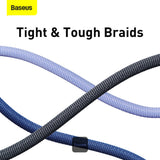 Baseus Crystal Shine Series 100W Fast Charging Cable Type-C to Type-C - 480Mbps Data Cable - 1.2M