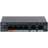 Dahua 4 Port 10/100Mbps 2 Port Gigabit Desktop Managed Switch with 4 Port PoE (DH-CS4006-4ET-60)