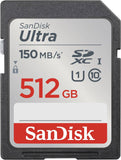 SanDisk Ultra SDXC UHS-1 Card 512GB 150MB/S Full HD