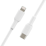 Belkin USB-C CABLE WITH LIGHTINING CONNECTOR 1Mtr WHITE