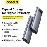 Baseus FlyJoy Series SSD Enclosure M.2 NVMe and SATA
