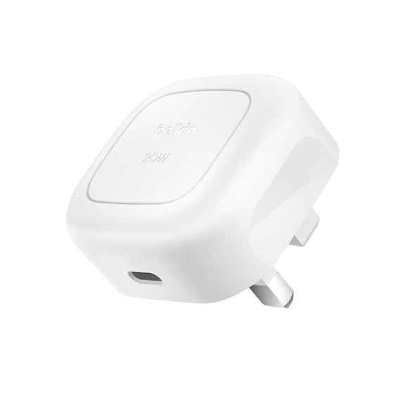 Belkin BoostCharge Compact USB-C Wall Charger 20W White