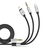 EARLDOM HIFI 3 IN 1 AUX CABLE 1.2M (ET-AUX09)
