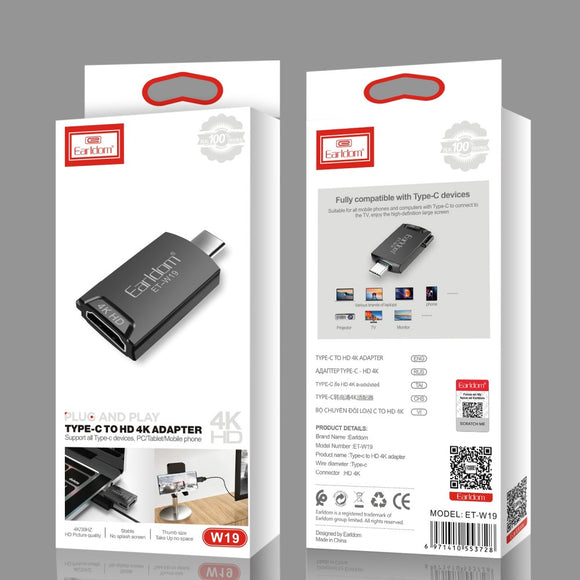 EARALDOM USB-C TO HD 4K ADAPTER (W19) - IBSouq