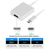USB-C 3.1 to HDTV Adapter Silver