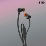 JBL TUNE110 Wired Universal In-Ear Headphone, Black / WHITE