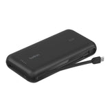 Belkin BoostCharge Power Bank 20K with Integrated USB-C Cable Black