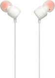 JBL TUNE110 Wired Universal In-Ear Headphone, Black / WHITE