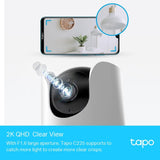 TP-Link PAN/TILT Security WIFI Camera 2K QHD TAPO C225 - IBSouq