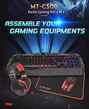 MEETION 4 IN 1 PC GAMING KITS KEYBOARD MOUSE HEADPHONE MOUSE PAD (C500)