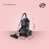 SANFORD VACUUM CLEANER 25L 3200W BLACK WITH GRAY (SF899VC)