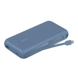 Belkin BoostCharge Power Bank 20K with Integrated USB-C Cable Blue