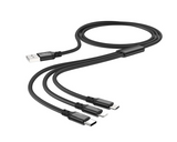 MEIDOU 3IN1 DATA CABLE 120MM BLACK MD-B023 - IBSouq