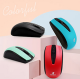 JERTECH JR1 OEM 2.4g Slim Customized Colored Logo Printing Portable Optical USB Wireless Office Colorful Mouse for Computer